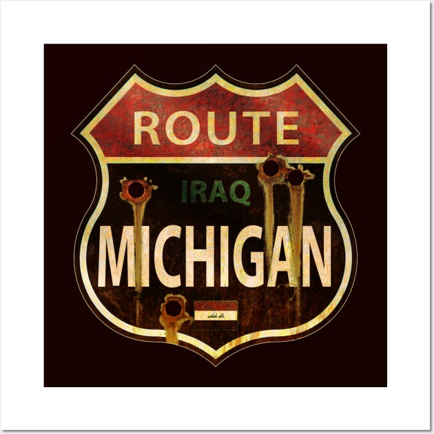 Route Michigan Wall Art by willblackb4